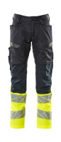 donkermarine/hi-vis geel